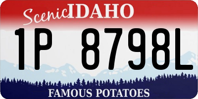 ID license plate 1P8798L