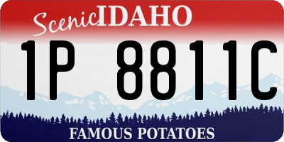ID license plate 1P8811C