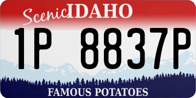 ID license plate 1P8837P