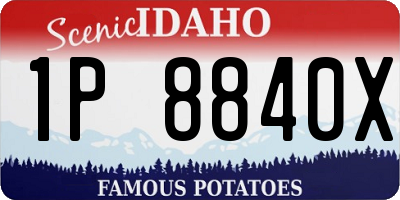 ID license plate 1P8840X