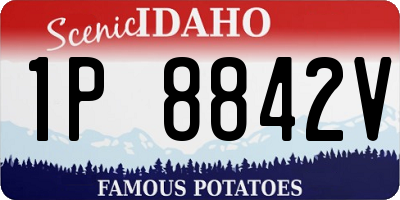ID license plate 1P8842V