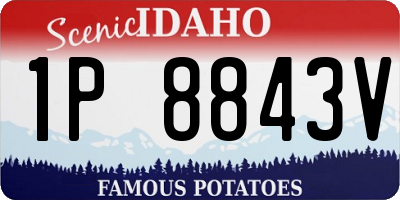 ID license plate 1P8843V