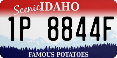 ID license plate 1P8844F