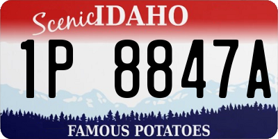 ID license plate 1P8847A