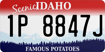 ID license plate 1P8847J