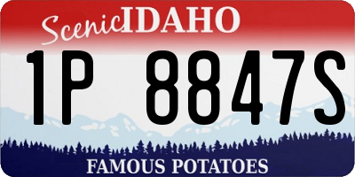 ID license plate 1P8847S