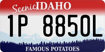 ID license plate 1P8850L