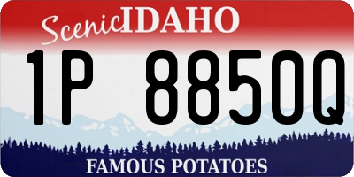 ID license plate 1P8850Q