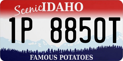 ID license plate 1P8850T