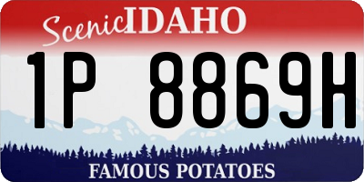 ID license plate 1P8869H