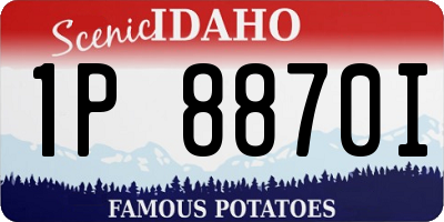 ID license plate 1P8870I