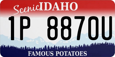 ID license plate 1P8870U