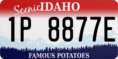 ID license plate 1P8877E
