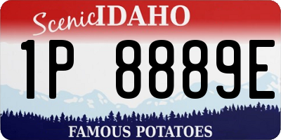 ID license plate 1P8889E