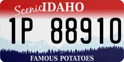 ID license plate 1P8891O
