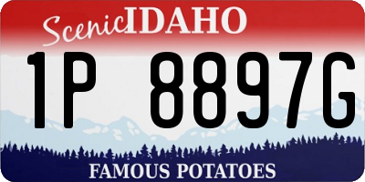 ID license plate 1P8897G