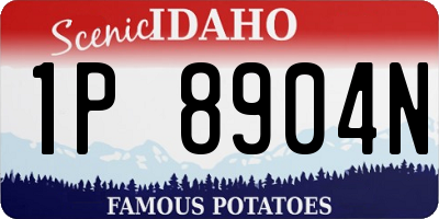 ID license plate 1P8904N