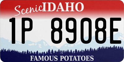 ID license plate 1P8908E