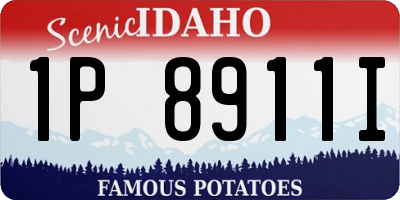 ID license plate 1P8911I