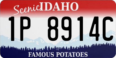 ID license plate 1P8914C