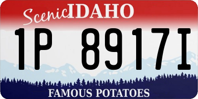 ID license plate 1P8917I