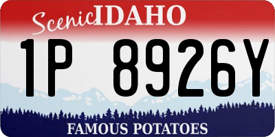 ID license plate 1P8926Y