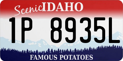 ID license plate 1P8935L