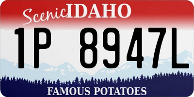 ID license plate 1P8947L