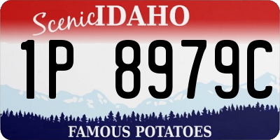 ID license plate 1P8979C