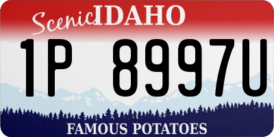 ID license plate 1P8997U