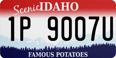 ID license plate 1P9007U