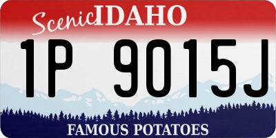 ID license plate 1P9015J