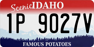 ID license plate 1P9027V