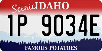 ID license plate 1P9034E