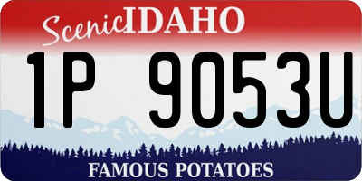 ID license plate 1P9053U