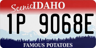 ID license plate 1P9068E