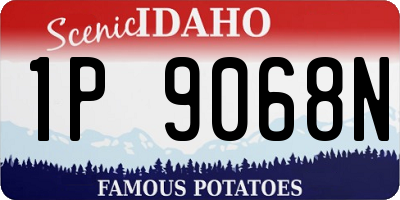 ID license plate 1P9068N