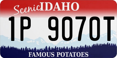 ID license plate 1P9070T