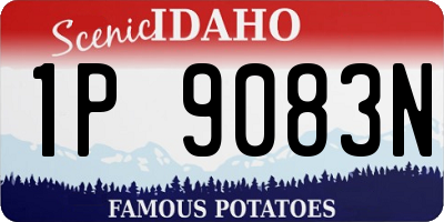 ID license plate 1P9083N