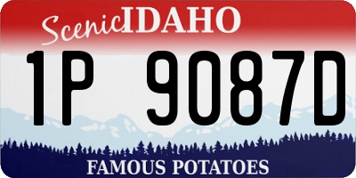 ID license plate 1P9087D