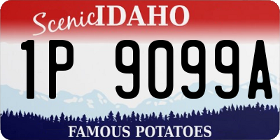 ID license plate 1P9099A