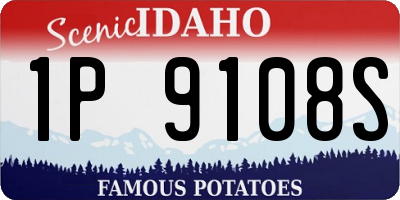 ID license plate 1P9108S