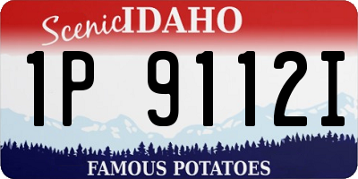 ID license plate 1P9112I