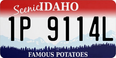 ID license plate 1P9114L