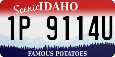 ID license plate 1P9114U
