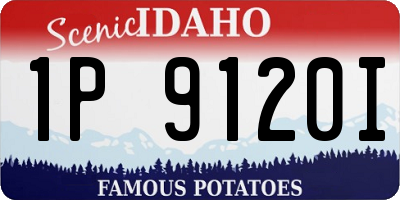 ID license plate 1P9120I