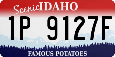 ID license plate 1P9127F