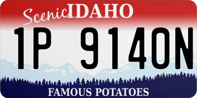 ID license plate 1P9140N