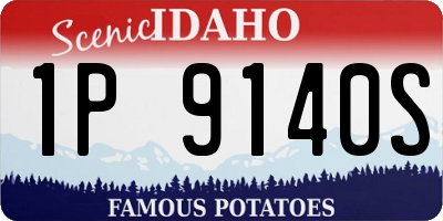 ID license plate 1P9140S