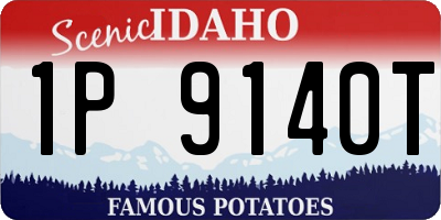 ID license plate 1P9140T